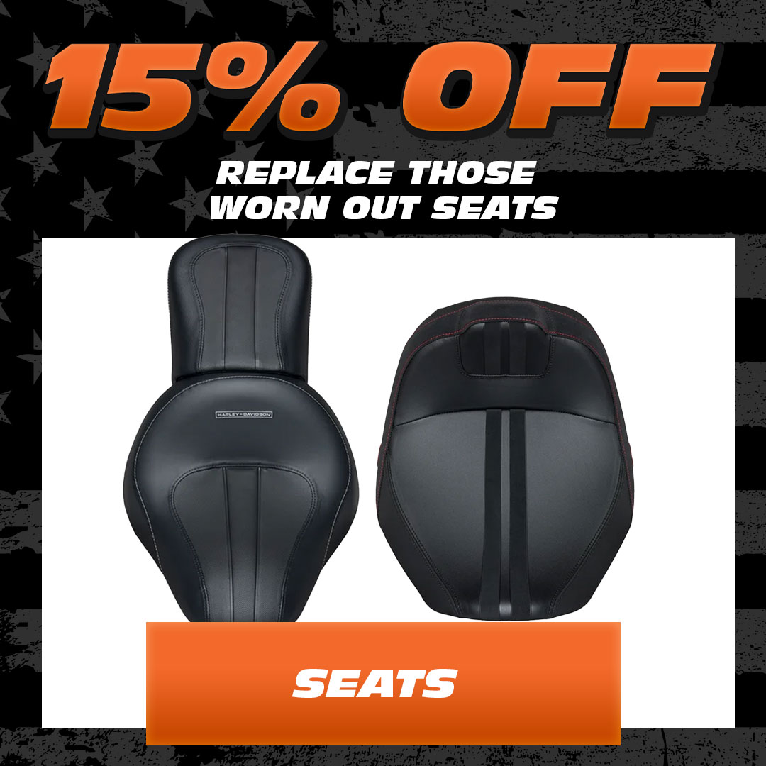 Save 15% off on Rider & Pasenger Backrests